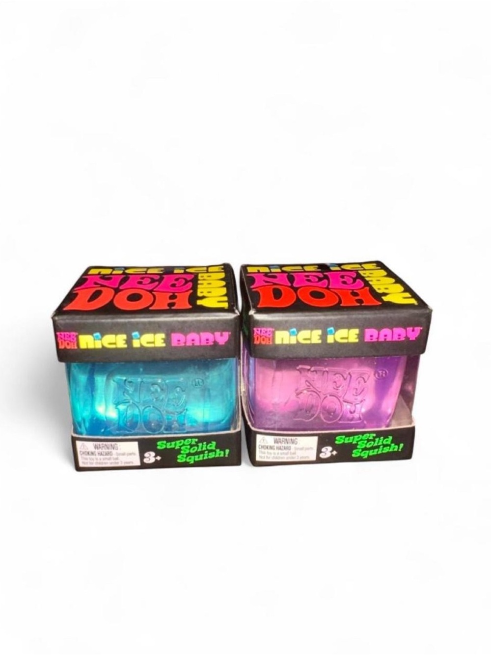 NEW viral rare Schylling NeedOh Nice Ice Baby small squishy Blue and Purple